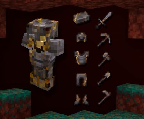 Netherite Armor, Minecraft Armor, Minecraft Skins Cool, Minecraft Comics, Minecraft Images, Minecraft Farm, Minecraft Pictures, Minecraft Mobs, Minecraft Videos