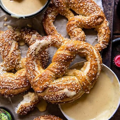 Creamy Honey Mustard, Beautiful Meals, Creamy Honey, Half Baked Harvest Recipes, Pumpkin Beer, Roasted Apples, Homemade Soft Pretzels, Pretzels Recipe, Spiced Cider