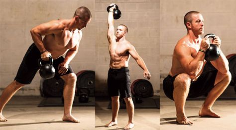 With the following single kettlebell workout, you can work on all your strength movements in one session with 2-6 sets of 3-8 reps. Each movement provides an adequate amount of rest for the next item in the superset. The finisher, which consists of swings and planks or pushups is a great way to add some… Kettle Bell Workout Men, Kettlebell Workout Routines, Best Kettlebell Exercises, Kettlebell Abs, Body Flexibility, Kettlebell Challenge, Full Body Kettlebell Workout, Kettle Bells, Kettlebell Set