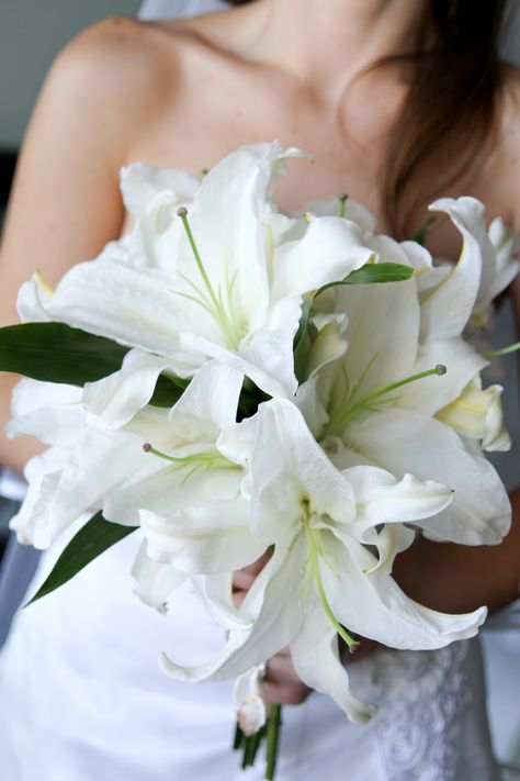 Bridal Boquet, White Casablanca Lillies Casablanca Lily Bouquet, Bridal Bouquet With Lilies, Stargazer Lily Bridal Bouquet, Casablanca Lily, Wedding Bridesmaid Bouquets, Lily Bridal Bouquet, Pink Lilies, Wholesale Flowers Wedding, Madison Wedding