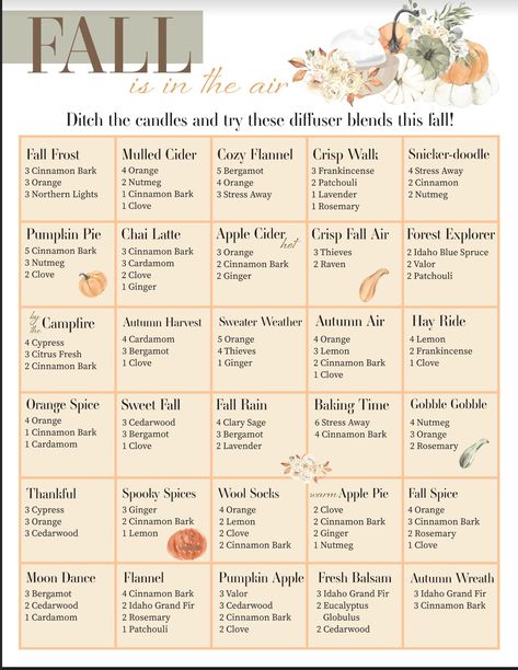 Yankee Candle Essential Oil Blends, Candle Fragrance Recipes, Essential Oil Candle Blends, Essential Oil Candle Recipes, Flannel Candle, Candle Scents Recipes, Candle Blends, Young Living Diffuser, Fall Diffuser Blends