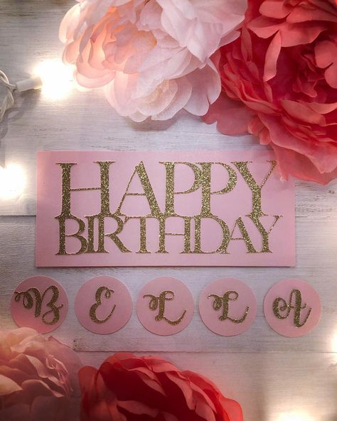 ℓinh ♡ create a life you love on Instagram: “Happy birthday Bella 🌸 These cake toppers turned out more beautiful than I could’ve imagined! 🍰 Can’t wait to see the final photos. Happy…” Happy Birthday Bella, Birthday Name, Instagram Happy Birthday, Love Craft, Happy Birthday To You, Cake Toppers, Personalized Gifts, Birthday Cake, Happy Birthday