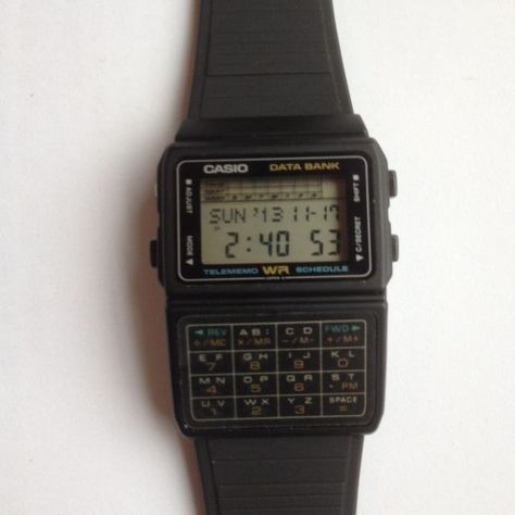 Casio Databank, Calculator Watch, Casio Vintage Watch, Bmw Art, Australia History, Retro Watches, School Memories, My Bff, Watch It