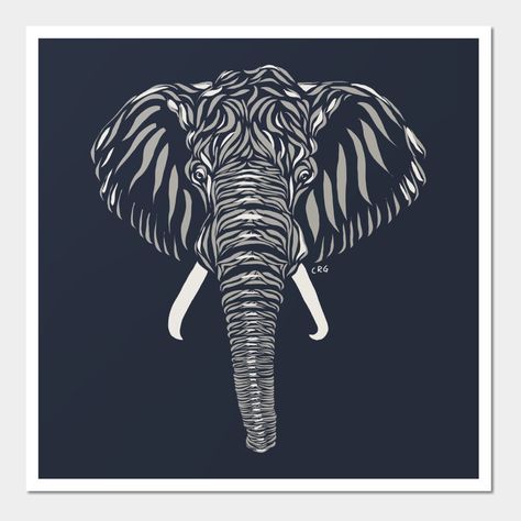 Does the elephant in the room always feel uncomfortable? Well, now you can have an elephant in the room without worrying about the awkwardness! Show your love for these beautiful and intelligent animals without the fear of it destroying your rooms. -- Choose from our vast selection of art prints and posters to match with your desired size to make the perfect print or poster. Pick your favorite: Movies, TV Shows, Art, and so much more! Available in mini, small, medium, large, and extra-large dep… The Elephant In The Room, Elephant In The Room, Elephant Stickers, African Elephant, An Elephant, The Fear, Walking In Nature, Hard Hats, Car Windows