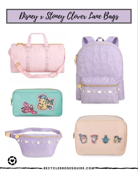 Stoney Clover Disney Ideas, Cheap Pink Disney Style Bags, Cheap Pink Disney Backpack, Stoney Clover Lane Disney, Disney Stoney Clover Backpack, Disney Princess Pink Purse, Cheap Shopping, Disney Purse, Bag Patches