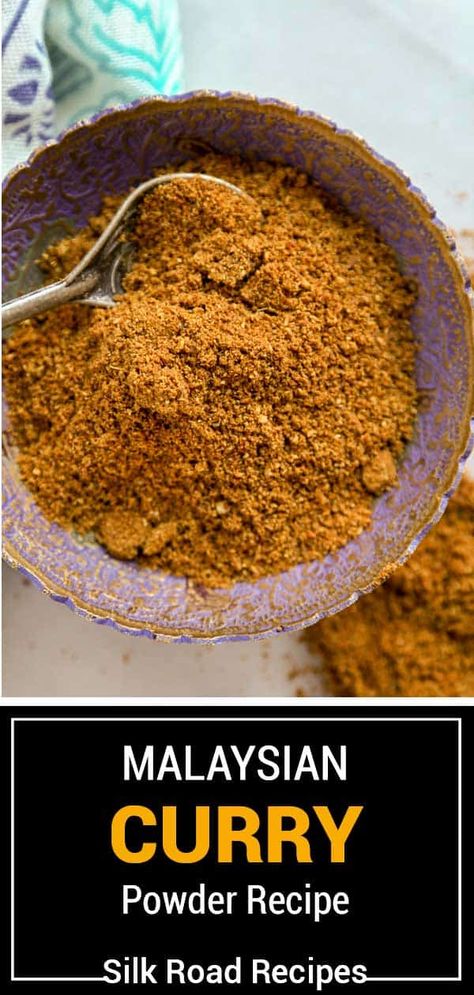 Make this Malaysian curry powder to have on hand for your curry creations! It features 8 different spices that you may already have at home. Curry Spices Blend, How To Make Curry Powder, Curry Powder Recipes, Curry Spice Mix, Stocking Shelves, Malaysian Curry, Homemade Curry Powder, Jamaican Curry Powder, Turkish Spices