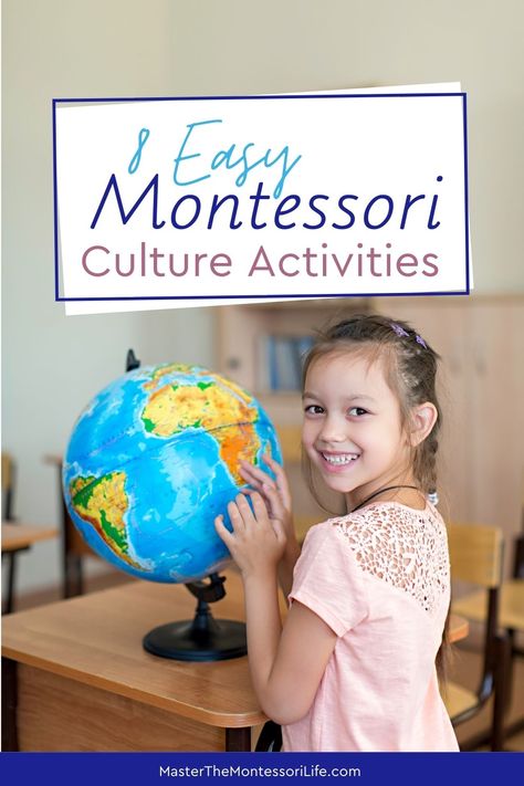 8 Easy Montessori Culture Activities Geography Games For Kids, Montessori Culture, Geography Themes, Culture Activities, Montessori Geography, Montessori Environment, Geography Activities, Montessori Lessons, Teaching Geography