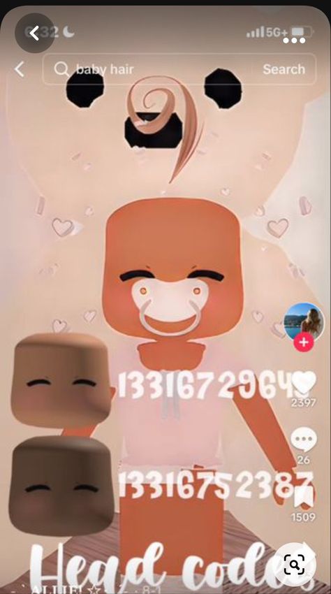 Bloxburg Baby Face Codes, Roblox Baby Face Codes, Roblox Face Codes, Roblox Face, Indoor Playroom, Hair Roblox, Outfits Roblox, Bloxburg Codes, Black Hair Roblox