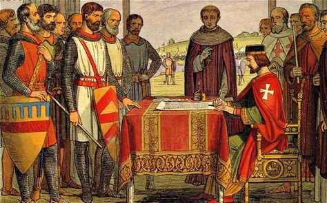 John signs Magna Carta Eleanor Of Aquitaine, Ancient Writing, King John, Magna Carta, History Of England, Ancient Origins, English History, British History, Founding Fathers