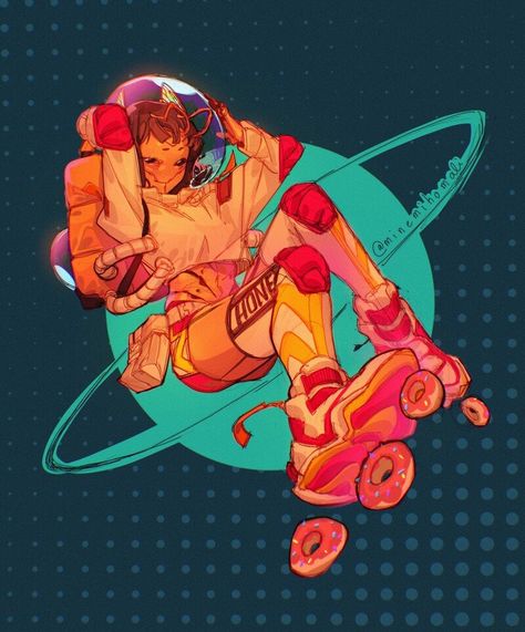 ArtStation - Space Gin, Mali Benedicto Vasanserekul Gaming Anime, Swag Art, Anime Design, 캐릭터 드로잉, Tableau Art, Arte Sketchbook, Sketch Painting, Art Poses, Drawing Sketch