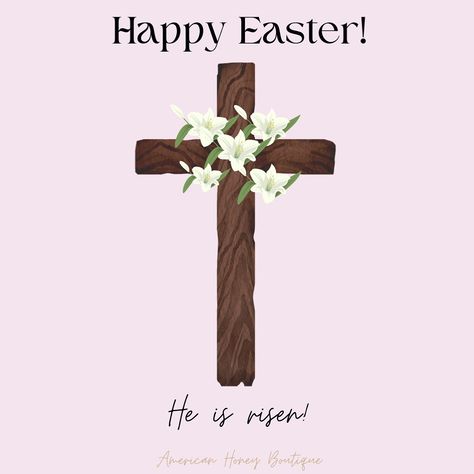 Happy Easter 🌷🐰✨🩷 Wishing you all a beautiful Sunday filled with lots of love & blessings. -American Honey Boutique 🦋💛 Happy Easter Images Jesus Risen Aesthetic, Easter Wishes, Happy Easter, Honey, Easter, Boutique, Instagram