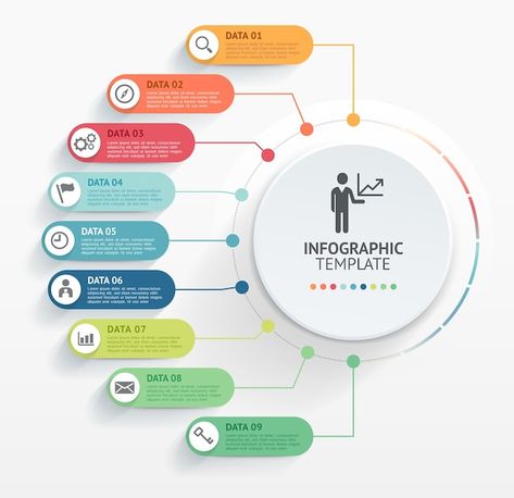 Modern infographics design template | Premium Vector #Freepik #vector #business-diagram #workflow #business-chart #data-report Process Chart, Organization Chart, Infographics Design, Background Powerpoint, Time Table, Professional Presentation, Me App, Data Processing, Chart Design