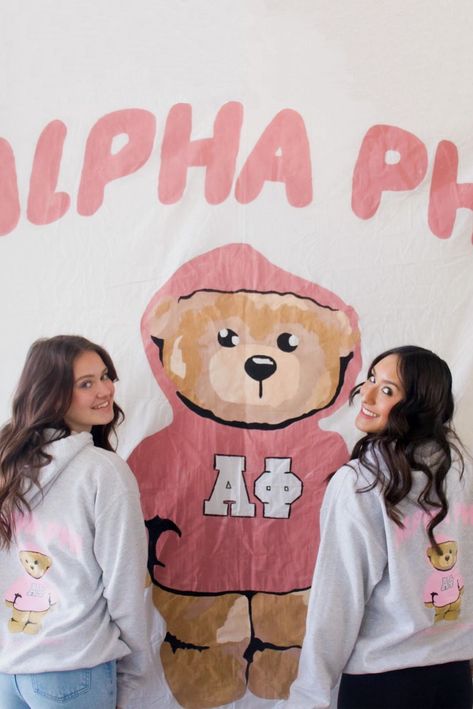 Teddy Bear Sorority Shirt, Aphi Merch, Adpi Merch, Sisterhood Retreat, Alpha Phi Sorority, Big Little Basket, Delta Chi, Alpha Gam, Kent State