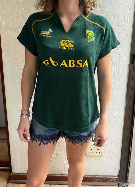 Women | Canterbury Springbok Rugby Jersey | Yaga SA Rugby Jersey Outfit Women, Springbok Rugby, Online Selling, Jersey Outfit, Rugby Jersey, Earn Extra Money, Outfit Women, Canterbury, Rugby Shirt