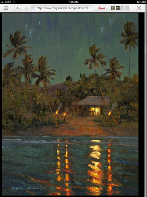 Caribbean Landscape, Island Painting, Tropical Painting, Hawaiian Art, Beach Shack, Plant Painting, Ethereal Art, Mailing List, Sketchbook Art Inspiration