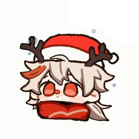 Kazuha Chibi, Christmas Genshin, Cute Genshin, Genshin Pfp, Kaedehara Kazuha, Star Rail, Genshin Impact, Avatar, Doodles