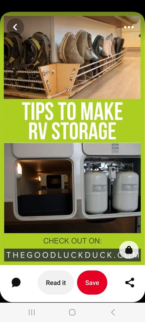 Travel Camper Ideas, Motorhome Organization Storage Solutions, Travel Trailer Hacks Space Saving, Motorhome Storage Ideas Space Saving, Class A Motorhome Organization, Rv Cabinet Storage Ideas, Camper Space Saving Ideas, Rv Toy Storage, Rving Hacks