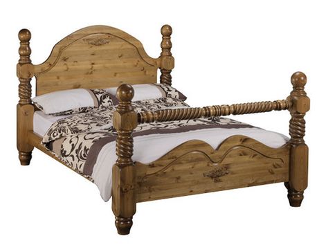 Pine Bed Frame, Imperial Design, Pine Beds, Wooden Beds, Solid Bed, Tall Headboard, Handmade Bed, Double Bed Frame, King Bed Frame