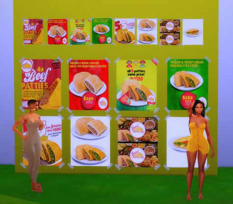 Jamaican Juici Patties Poster | Patreon Jamaican Sims 4 Cc, Sims Decor, Sims 4 Male Clothes, 4 Poses, Matching Outfits Best Friend, Poster Pink, Male Clothes, Video Pink, Take Care Of Me