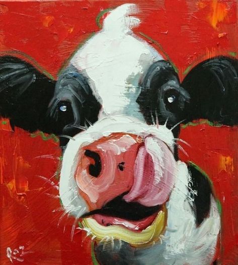 Farm Animal Paintings, Cow Drawing, Farm Art, Cow Painting, Cow Art, Arte Inspo, Arte Sketchbook, Painting Art Projects, Canvas Art Painting