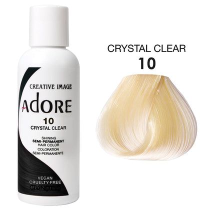 Adore Crystal Clear Hair Dye, Adore Semi Permanent Hair Color, Hairstyle Tools, Clear Hair, Hair Care Products Professional, Dye Colors, Sisterlocks, Hair Dye Colors, Semi Permanent