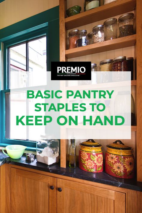 If it seems like your kitchen is always missing something it may be time to consider a staple list of items to always keep stock of. Use our blog post as a guide to stocking up on your kitchen staples.  #KitchenStaples #CookingAdvice #PantryStaples #KitchenMustHaves Kitchen Staples, Efficient Kitchen, Italian Chicken Sausage, Chopped Ham, Organized Kitchen, Missing Something, Cooking Advice, Cooking Club, Low Fat Yogurt