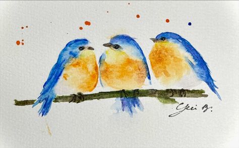 #Notecard #greetingcard #watercolor#yuikinneyart Watercolor Notecards, Watercolor Birds, Watercolor Bird, Watercolor Cards, Art Watercolor, Note Cards, Watercolor Art, Greeting Cards, Birds