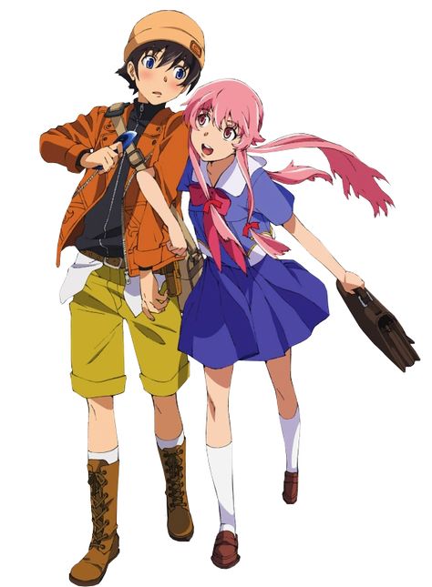 Yuki x Yuno Yuno And Yuki, Yuno Mirai Nikki, Future Diaries, Mirai Nikki Future Diary, Gasai Yuno, Future Diary, Yuno Gasai, Mirai Nikki, Deus Ex Machina