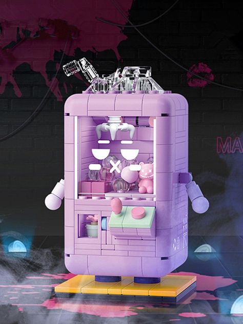 1pc Claw Machine Building Block | SHEIN USA Aunt Stuff, Toy Room Decor, Kids Treat, Claw Machine, Kawaii Toys, Diy Activities, Toy Blocks, Toy Rooms, Block Toys