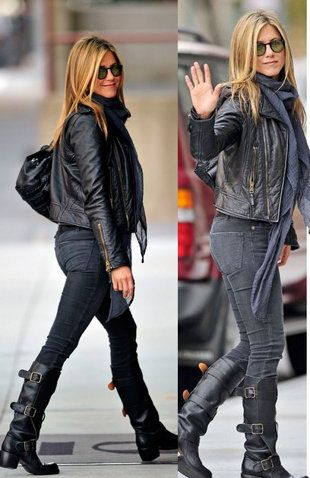 Skinnies and motorcycle boots Bike Boots Woman Outfit, Moto Boots Outfit, Biker Boots Outfit, Motorcycle Boots Outfit, Biker Chick Outfit, Bike Outfit, Portland Fashion, Chick Outfit, Black Motorcycle Boots