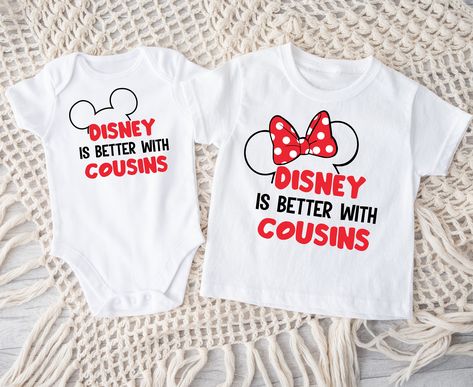 Disney Cousin Shirts, Mouse Designs, Matching Family Shirts, Cousin Gifts, Cousin Crew, Family Shirts Matching, Disney Trip, Mickey Minnie, Crew Shirt