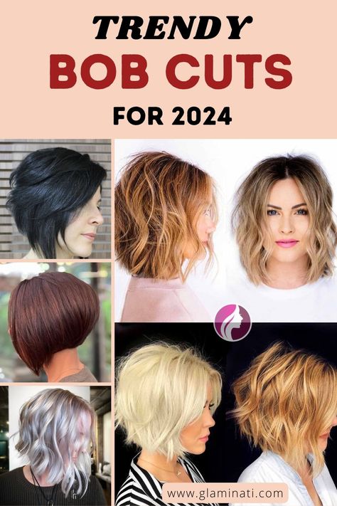 Bob haircut ideas vary and there will be something for you personally. You should make up your mind and be ready to accept the change! 👩 #hairstyles2024 #hairtrends2024 #bob #bobcut #lob #lobcut #edgybob #edgybobcut #glaminati Bobcut Hairstyles Short, Stacked Inverted Bob, Edgy Bob Haircuts, Inverted Bob Haircut, Lob Cut, Edgy Bob, Bob Haircut Ideas, Hair With Layers, Find Hairstyles