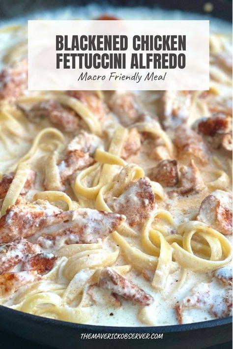 Macro Friendly Chicken Alfredo, Macro Friendly Alfredo, Macros Chicken Recipes, Macro Friendly Recipes Soups, Macro Friendly Recipes Chicken, Macro Friendly Alfredo Sauce, Macro Friendly Chicken And Rice, Healthy Dinner Recipes Macro Friendly, Macros With Em Recipes