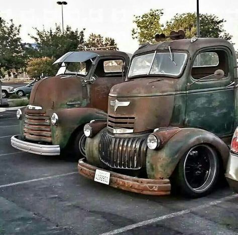 Beautiful Rat Rod Pickup, Coe Trucks, Rat Rod Trucks, Dually Trucks, Vintage Pickup Trucks, Rat Rods Truck, Old Pickup Trucks, Cab Over, Antique Trucks