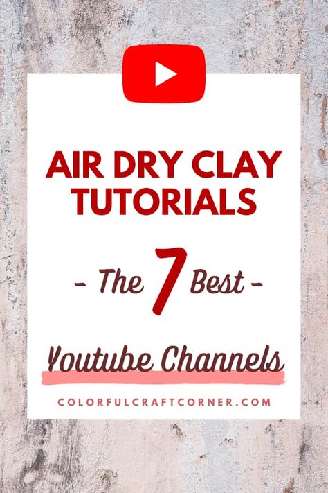 Air Dry Clay Tutorials, Beginner Clay Projects, Best Youtube Channels, Easy Diy Fall Decor, How To Make Snowflakes, Clay Plates, Air Dry Clay Projects, Diy Flower Pots, Diy Canvas Wall Art