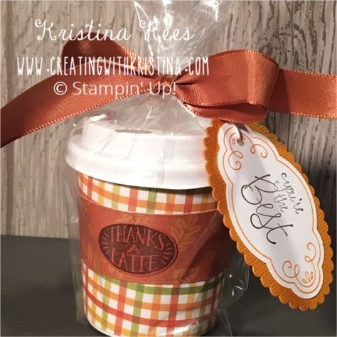 Mini Coffee Cup Fall Coffee Cup Crafts, Mini Coffee Cups, Hot Cocoa Gift, Small Coffee Cups, Disposable Coffee Cups, Christmas Crafty, Thanks A Latte, Cup Wraps, Food Ornaments