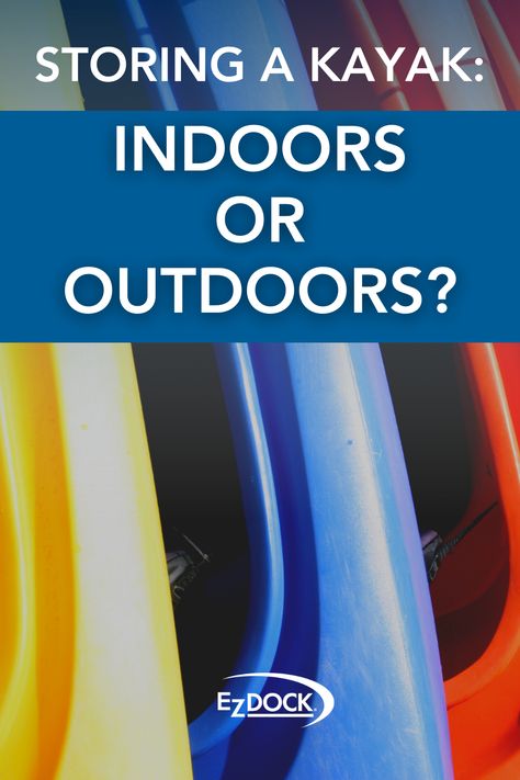 Trying to find the best place to store your kayaks? There are many things to consider when it comes to storage options. Learn what place is best for your kayak and your storage needs. #Kayaking #StorageTips #KayakingTips #LakeLife #DockLife #LakeHouse Kayaking Tips, Kayak Storage, Inflatable Kayak, Paddle Boat, Jet Boats, How To Store, Kayaks, Lake Life, Fishing Boats