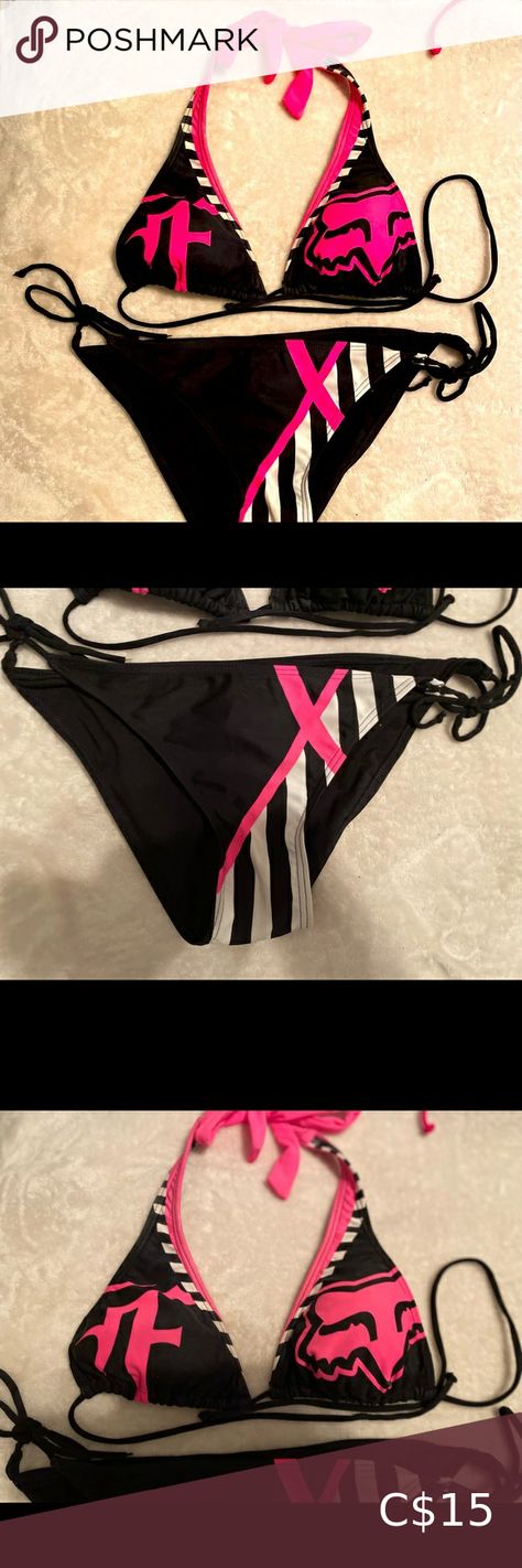 Fox Bikini Fox Racing Clothing, Fox Brand, Fox Clothing, Swimsuits Outfits, Padded Top, Swim Suits, Cute Swimsuits, Swimsuit Set, Fox Racing