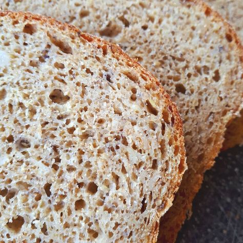 Whole Grain Sourdough Bread Recipe, Oat Bread Recipe, Easy Sourdough Bread Recipe, Whole Wheat Sourdough, Oatmeal Bread, Dry Bread, Bread Starter, Protein Bread, Fermentation Recipes