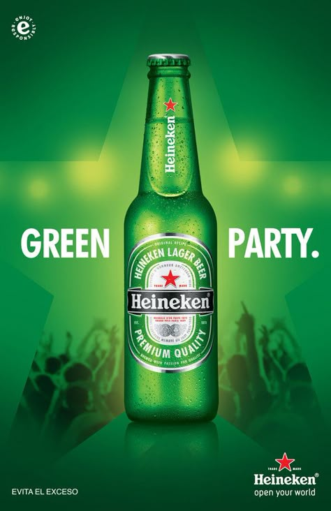 HEINEKEN GREEN PARTY by Jorge Lopez, via Behance Heineken Poster, Heineken Party, Beer Invitation, Beer Shot, Heineken Beer, Beer Photography, Beer Ad, Modern Packaging, Ad Of The World