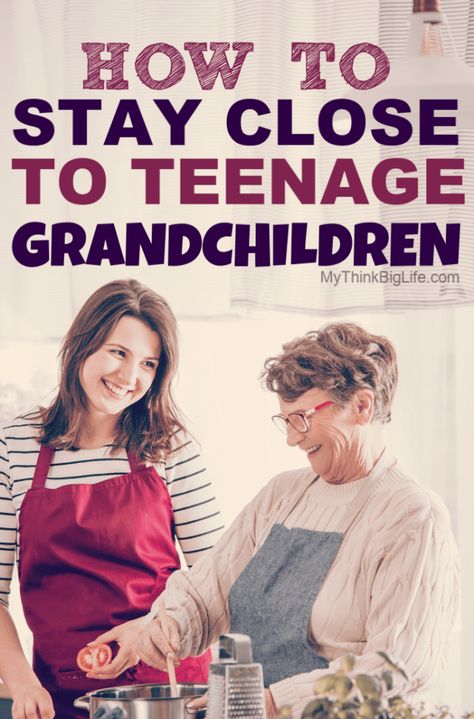 It’s a myth that teenagers don’t want to ever hang out with their grandparents. Even though you may mourn the loss of your adorable little grandchild, don’t give up. Being their grandparent doesn’t stop when they become teens. Here’s how to stay close to teenage grandchildren. #grandparenting #grandparents #grandchildren #grandkids #grandparenting tips #grandparents and grandchildren #awesomegrandparent #unforgettablegrandparent #Teenagegrandchildren Things To Mail To Grandkids, Grandparenting Tips, Grandma Journal, Grandparents Activities, Kids Questions, Grandparents Quotes, Grandmothers Love, Fun Questions To Ask, Fun Crafts To Do