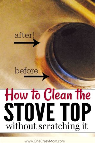 Learn how to clean stove top in just minutes with very little work. This trick is frugal and so easy. Your stove will sparkle in under 5 minutes. Clean Gas Stove Top, Stove Top Cleaner, Clean Hacks, Clean Stove Top, Clean Stove, Deep Cleaning Hacks, Gas Stove Top, Homemade Laundry Detergent, Homemade Laundry