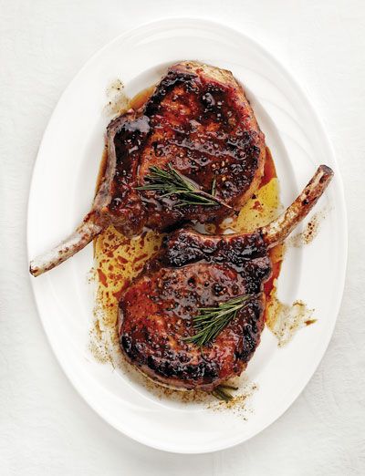 Sweet and Sour Glazed Pork Chops (Maiale in Agrodolce) | SAVEUR Sweet And Sour Pork Chops, Grilling Ideas, Glazed Pork Chops, Glazed Pork, Pork Glaze, Sweet Peppers, Grilled Pork Chops, Pork Chop, Grilled Pork