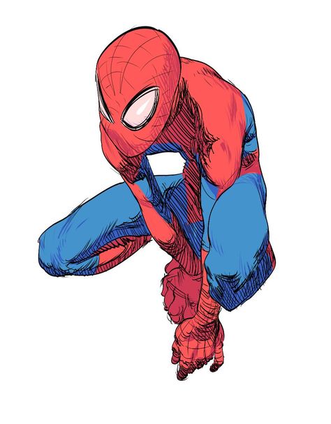 Spiderman Drawing Poses, Spiderman Poses Reference, Spiderman Poses, Spiderman Sketches, All Spiderman, Spiderman Drawing, Spiderman Art Sketch, Marvel Drawings, Spiderman Artwork