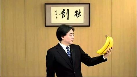 One of Mr Iwata's Memorable & Amusing moments, during his Nintendo Direct presentations. Satoru Iwata, Pokemon Silver, 1970s Cartoons, 58th Birthday, Mario Kart 8, Video Game Development, Viz Media, Return To Work, Mario Kart