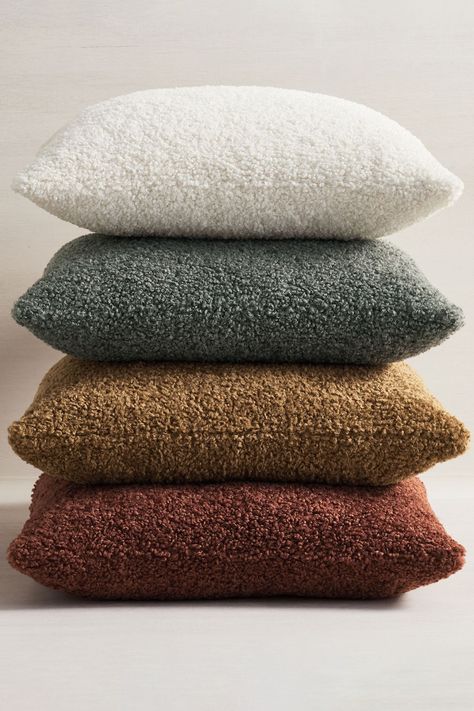 Remember snuggling up with a soft, plush Teddy Bear as a kid? Relive that feeling every time you nod off on the couch with these Teddy Bear Faux Fur Pillows. Faux Fur Pillow, Embroidered Pillow Covers, Fur Pillow, Feather Pillows, Pillow Texture, Faux Fur Throw, Pottery Barn Teen, Embroidered Pillow, Color Of The Year