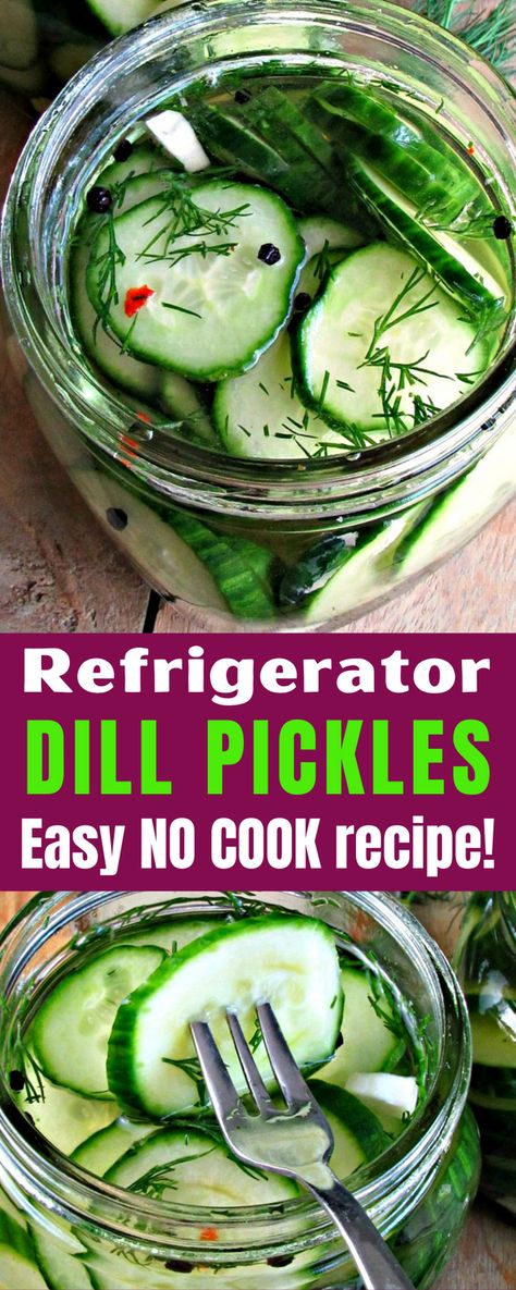 Easy NO COOK homemade dill pickles ready in just 5 MINUTES! Boldly delicious garlicky-dill flavor and 100% NO cooking, small batch recipe. #pickles #picklerecipe #refrigeratorpickles #refrigeratordillpickle #canning #easyrefrigeratorpickles #dillpickle #dillpicklerecipe #easydillpicklerecipe #agoudalife Easy Dill Pickles, Dill Pickles Recipe, Refrigerator Dill Pickles, Refrigerator Pickles Dill, Cucumber Pickles, Refrigerator Pickle Recipes, Dill Pickle Recipe, Pickled Cucumbers, Dill Pickle Chips