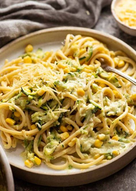 Pasta with Creamy Zucchini Sauce | RecipeTin Eats Roasted Garlic Pasta, Zucchini Pasta Sauce, Zucchini Sauce, Pasta With Zucchini, Tin Eats, Creamy Zucchini, Rice Risotto, Cream Sauce Pasta, Easy Pasta Sauce