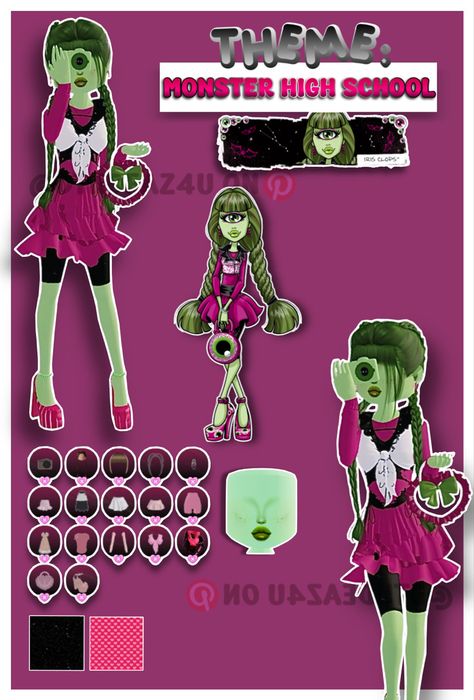 • 🏵️ • - #fyp #dti #dresstoimpress #dress #to #impress #roblox #dtiideas #aesthetic #outfitideas #dresstoimpressideas #idea #board #pin #robloxpin #robloxdti #robloxdresstoimpress Dti Monster High School Outfits, Rh Decals, Monster High School, High Characters, Dti Hacks, High School Outfits, Dti Ideas, Board Pin, High School Outfit