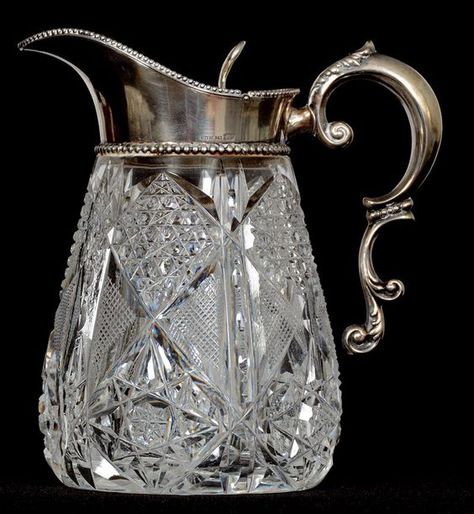 Antique Pitcher, Vase Antique, Bernard Shaw, Crystal Glassware, Glass Pitcher, Crystal Figurines, Glassware Collection, Crystal Vase, Waterford Crystal